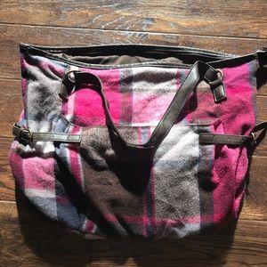 Oversized flannel bag